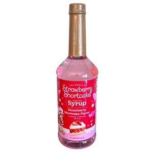 Strawberry Shortcake Flavor | Sugar Free Syrup | 1L 33.8 fl oz | NEW
